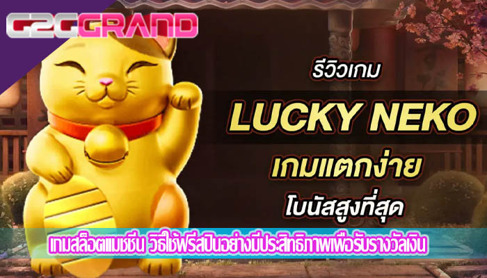 เกมสล็อตแมชชีน วิธีใช้ฟรีสปินอย่างมีประสิทธิภาพเพื่อรับรางวัลเงิน